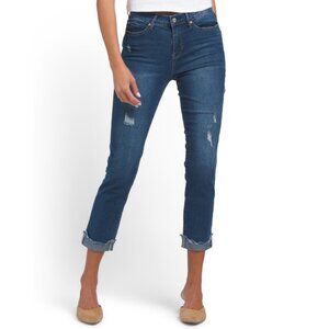NICOLE MILLER NEW YORK Vanguard Soho High Rise Ankle Slim Denim Jeans